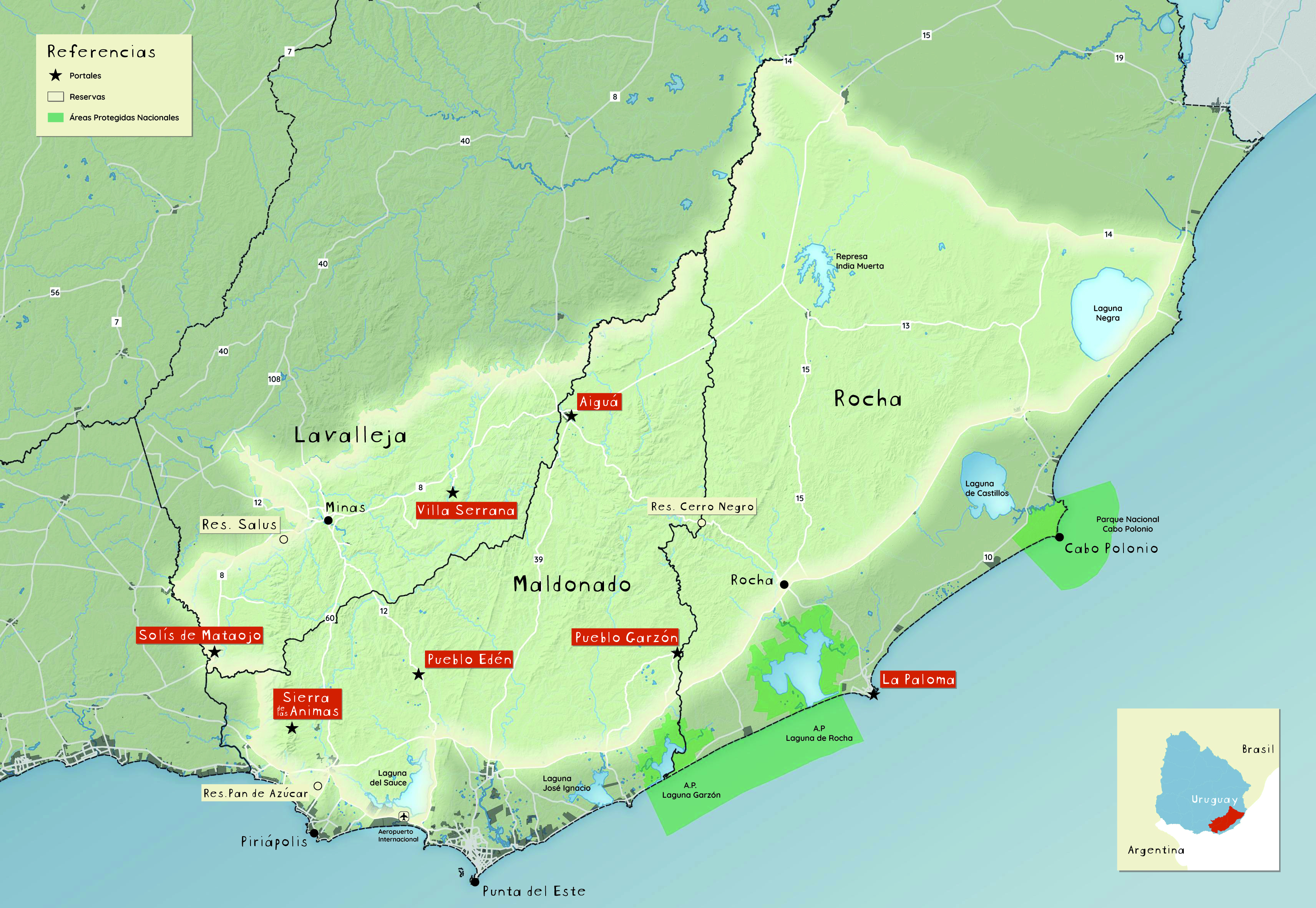 Mapa del territorio