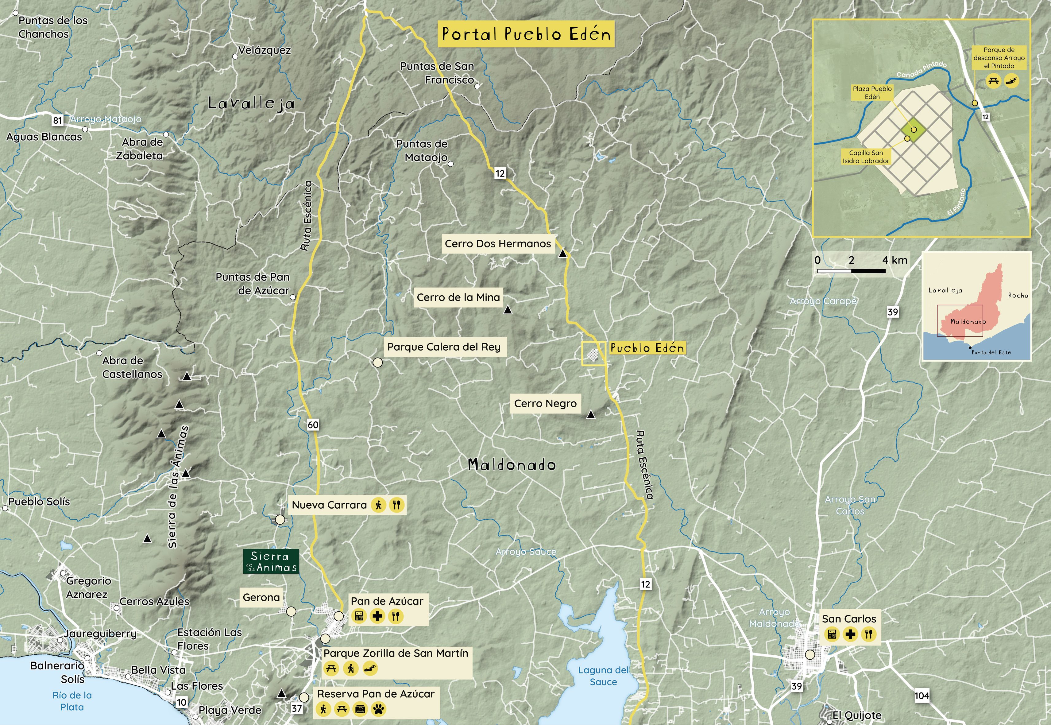 Mapa de Pueblo Edén